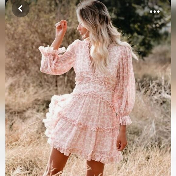 Saints and Secrets bohemian peaseant costal country dress - Picture 1 of 15